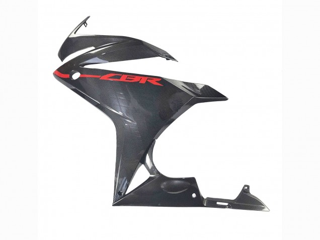 Carenados Moto Honda CBR500R 2016-2018 - Negro FibraCarbono Rojo