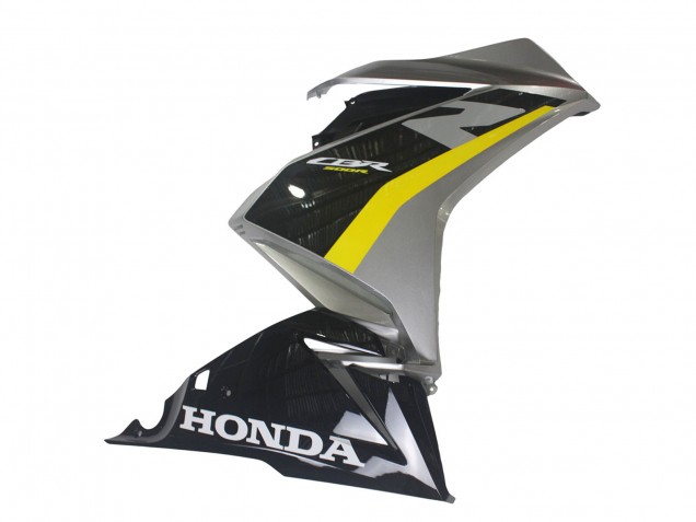 Carenados Moto Honda CBR500R 2022-2023 - Plata Amarillo Negro Brillante