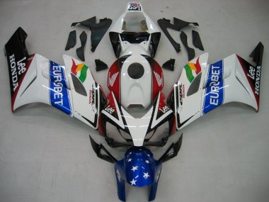 Carenados Moto Honda CBR1000RR 2004-2005 - Blanco Azul Rojo Negro Brillante Estrella EuroBet Lee