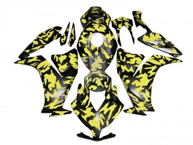 Carenados Moto Honda CBR1000RR 2012-2016 - Amarillo Gris Negro Camouflage