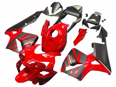 Carenados Moto Honda CBR600RR 2003-2004 - Rojo Negro Mate Carrera