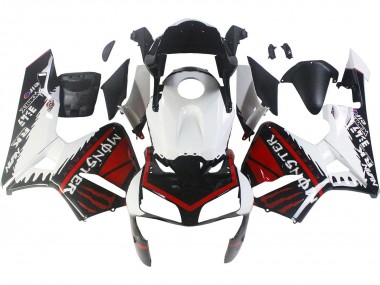 Carenados Moto Honda CBR600RR 2003-2004 - Blanco Rojo Negro Brillante Monstruo