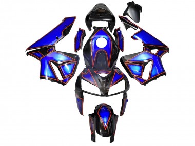 Carenados Moto Honda CBR600RR 2005-2006 - Azul Negro Rojo Línea
