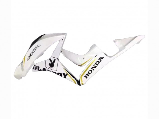 Carenado Moto Honda CBR600RR 2007-2008 - Blanco Oro Negro Brillante Playboy