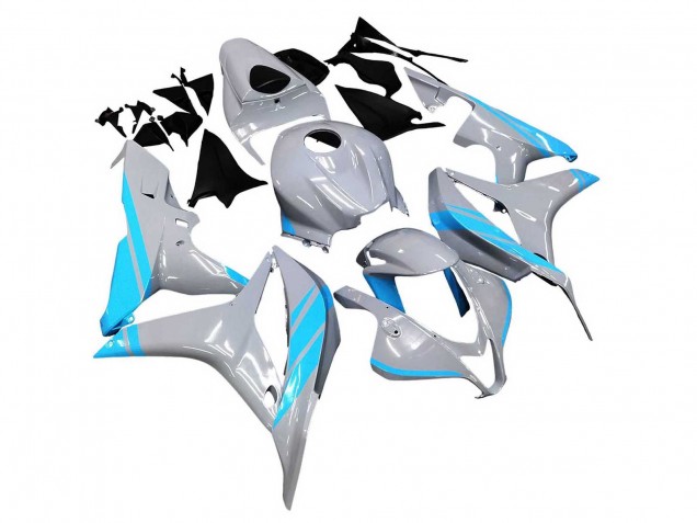 Carenados Moto Honda CBR600RR 2007-2008 - Gris Brillante Azul Claro