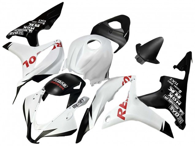 Carenados Moto Honda CBR600RR 2007-2008 - Blanco Negro Mate Rojo Repsol