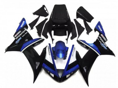 Carenados Moto Yamaha YZF R1 2002-2003 - Negro Blanco Azul