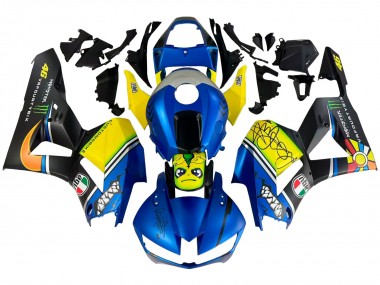 Carenados Moto Honda CBR600RR 2013-2023 - Azul Amarillo Negro Mate Verde Monstruo Tiburón