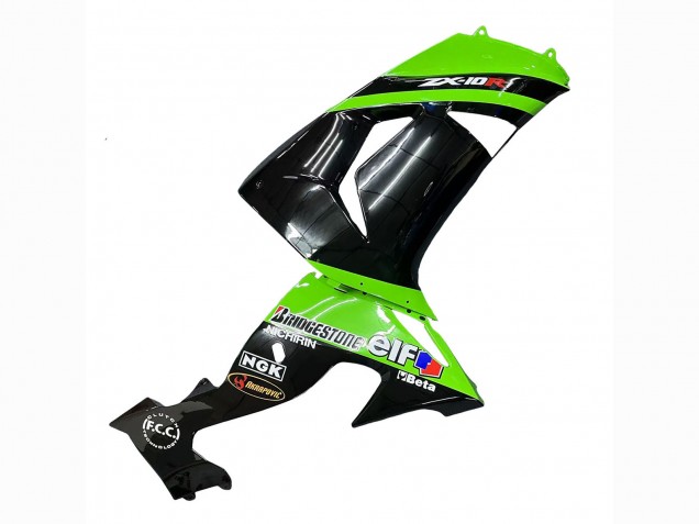 Carenados Moto Kawasaki ZX10R 2006-2007 - Verde Negro Elf Touch4 3M