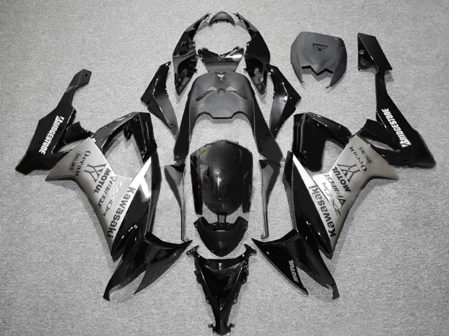 Carenados Moto Kawasaki ZX10R 2006-2007 - Negro Mate Gris Motul