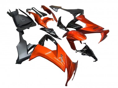 Carenados Moto Kawasaki ZX10R 2008-2010 - Burnt Naranja Negro