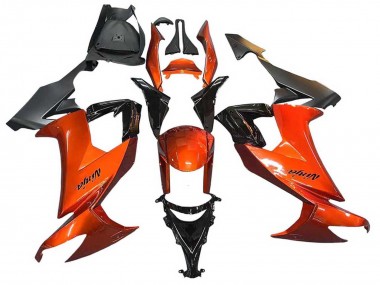 Carenados Moto Kawasaki ZX10R 2008-2010 - Burnt Naranja Negro