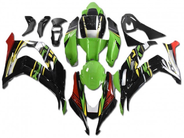 Carenados Moto Kawasaki ZX10R 2021-2025 - Verde Amarillo Rojo Negro