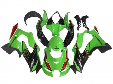 Carenados Moto Kawasaki ZX10R 2021-2025 - Verde Negro Rojo