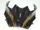 Carenados Moto Kawasaki ZX14R ZZR1400 2006-2011 - Negro Brillante Oro Llama