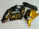 Carenados Moto Kawasaki ZX14R ZZR1400 2006-2011 - Negro Brillante Oro Llama