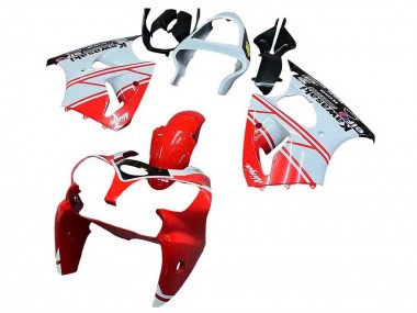 Carenados Moto Kawasaki ZX6R 2000-2002 - Blanco Rojo Negro