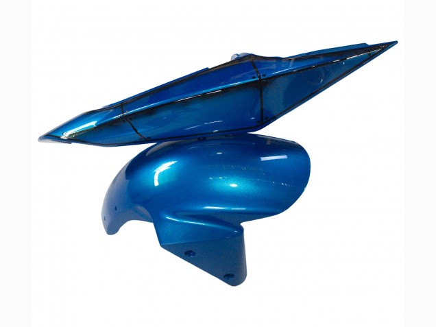 Carenados Moto Kawasaki ZX6R 2003-2004 - Azul Blanco Rojo Tiburón