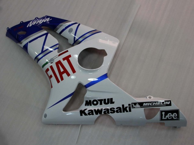 Carenados Moto Kawasaki ZX6R 2003-2004 - Blanco Azul Rojo Fiat