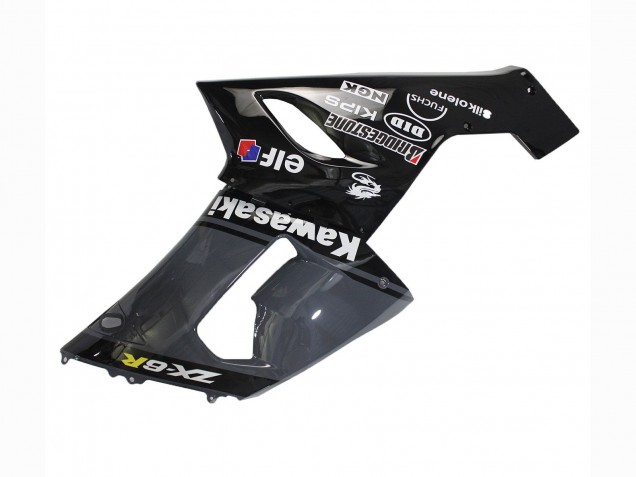 Carenados Moto Kawasaki ZX6R 2005-2006 - Gris Oscuro Negro