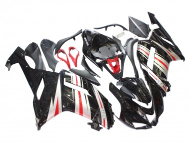 Carenados Moto Kawasaki ZX6R 2007-2008 - Negro Plata Rojo Ninja