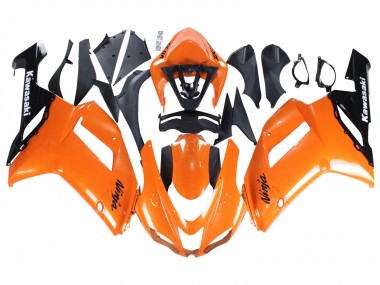Carenados Moto Kawasaki ZX6R 2007-2008 - Naranja Negro Ninja