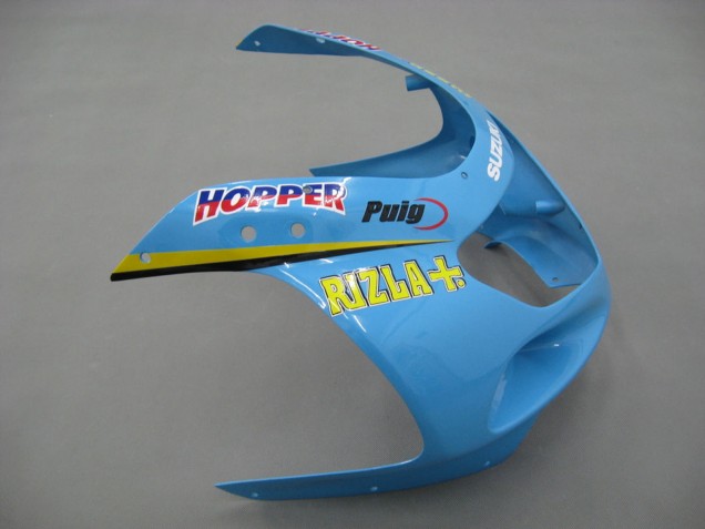 Carenados Moto Suzuki GSXR1000 2000-2002 - Azul Claro Amarillo Negro Motul Rizla