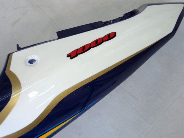 Carenados Moto Suzuki GSXR1000 2000-2002 - Amarillo Azul Oscuro Blanco Motul Corona