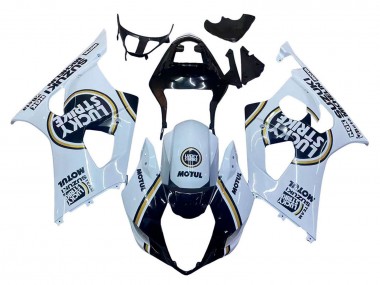 Carenados Moto Suzuki GSXR 1000 2003-2004 - Blanco Negro Oro Motul Lucky Strike