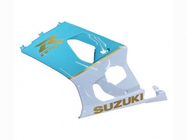 Carenados Moto Suzuki GSXR 1000 2003-2004 - Blanco Azul Claro Oro