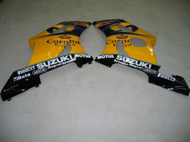 Carenados Moto Suzuki GSXR 1000 2003-2004 - Amarillo Blanco Azul Negro Corona