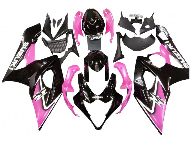 Carenados Moto Suzuki GSXR 1000 2005-2006 - Negro Brillante Rosa