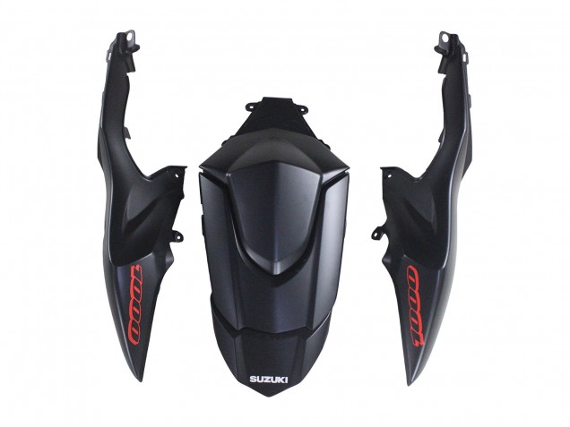 Carenados Moto Suzuki GSXR 1000 2007-2008 - Negro Mate Rojo Calcomanía