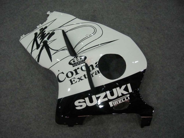 Carenados Moto Suzuki GSXR 1300 Hayabusa 1996-2007 - Blanco Negro Corona