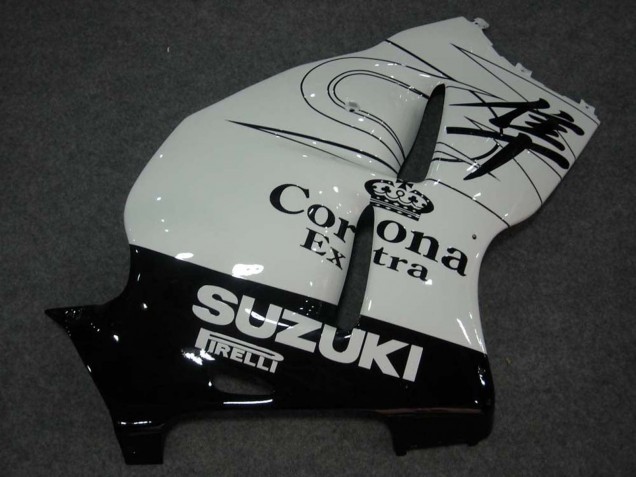 Carenados Moto Suzuki GSXR 1300 Hayabusa 1996-2007 - Blanco Negro Corona