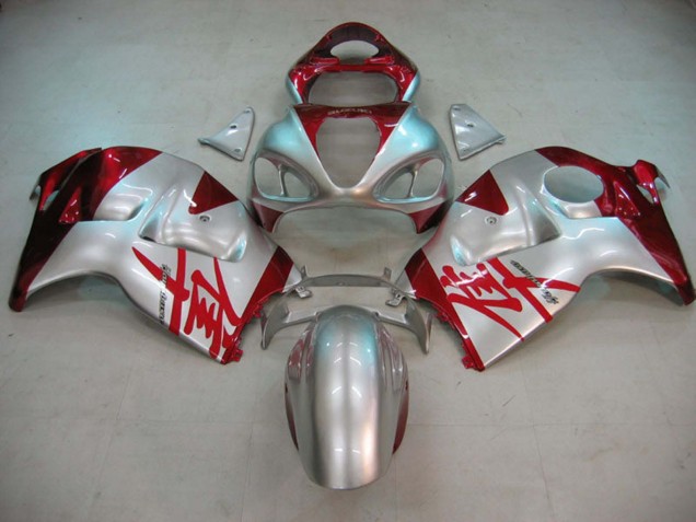 Carenados Moto Suzuki GSXR 1300 Hayabusa 1996-2007 - Plata Rojo Hayabusa