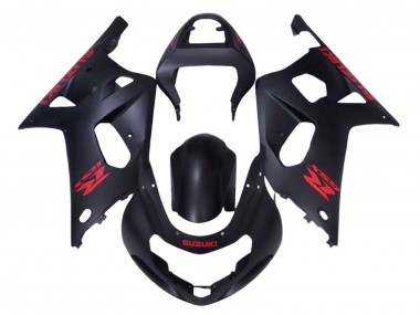 Carenados Moto Suzuki GSXR 600 / GSXR 750 2001-2003 - Negro Mate Rojo