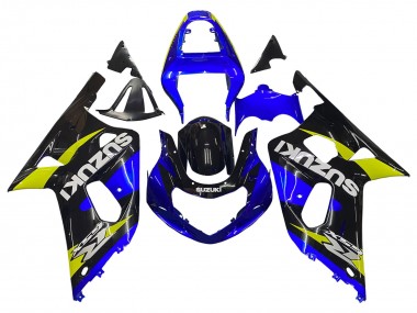 Carenados Moto Suzuki GSXR 600 / GSXR 750 2001-2003 - Azul Amarillo Negro Brillante