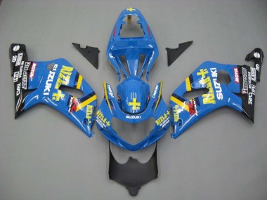 Carenados Moto Suzuki GSXR 600 / GSXR 750 2001-2003 - Azul Amarillo Negro Motul Rizla