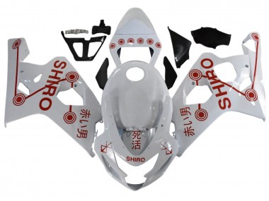 Carenados Moto Suzuki GSXR 600 / GSXR 750 2001-2003 - Blanco Rojo Shiro