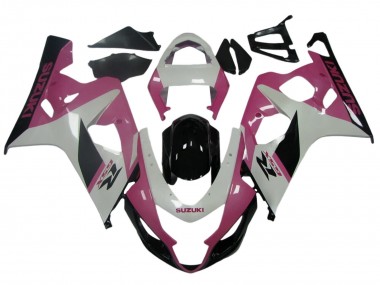Carenados Moto Suzuki GSXR 600 / GSXR 750 2004-2005 - Blanco Rosa Negro