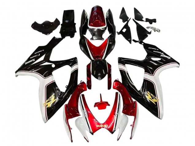Carenados Moto Suzuki GSXR 600 / GSXR 750 2006-2007 - Rojo Blanco Negro Amarillo