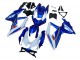 Kits Carenado Moto Suzuki GSXR 600 / GSXR 750 2008-2010 - Azul Blanco Rojo