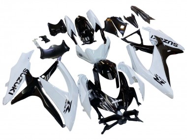 Carenado Moto Suzuki GSXR 600 / GSXR 750 2008-2010 - Blanco Negro