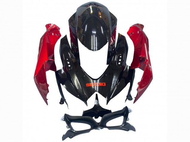Carenado Moto Suzuki GSXR 600 / GSXR 750 2008-2010 - Rojo Negro Brillante