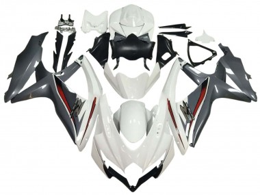 Carenados Moto Suzuki GSXR 600 / GSXR 750 2008-2010 - Blanco Gris Rojo