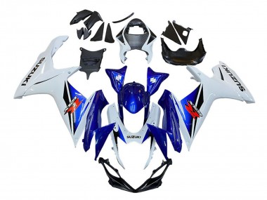 Carenado Moto Suzuki GSXR 600 / GSXR 750 2011-2024 - Blanco Azul Rojo