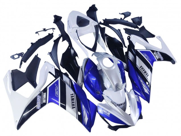 Carenados Moto Yamaha YZF R3/R25 2015-2018 - Blanco Azul Negro Yamalube