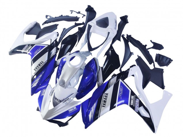 Carenados Moto Yamaha YZF R3/R25 2015-2018 - Blanco Azul Negro Yamalube