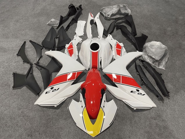 Carenados Moto Yamaha YZF R3/R25 2015-2018 - Blanco Rojo Negro